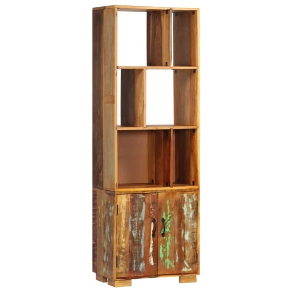 vidaXL Bogreol/reol 60x35x180 cm massivt genbrugstræ change