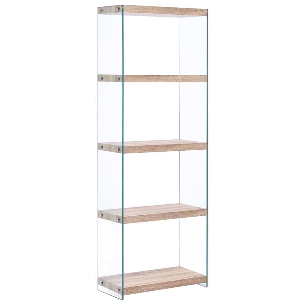 vidaXL Kirjahylly 5 tasoa tammi 60x29x167 cm MDF
