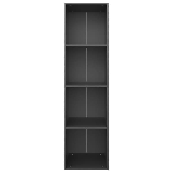 vidaXL Bokhylla/TV-bänk svart 36x30x143 cm spånskiva