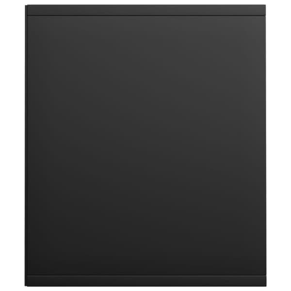 vidaXL Bokhylle/TV-benk svart 36x30x143 cm sponplate