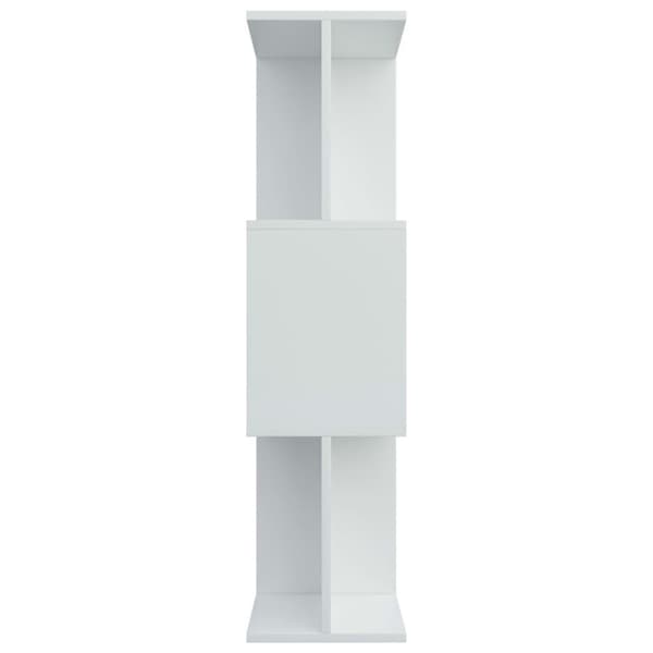 vidaXL Bokhylle/Romdeler hvit 80x24x96 cm sponplate