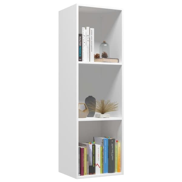 vidaXL Reol/tv-skab 36 x 30 x 114 cm spånplade hvid