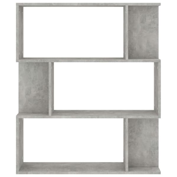 vidaXL Reol/rumdeler 80 x 24 x 96 cm spånplade betongrå