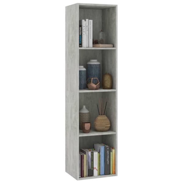 vidaXL Reol/tv-skab 36 x 30 x 143 cm spånplade betongrå