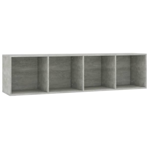 vidaXL Reol/tv-skab 36 x 30 x 143 cm spånplade betongrå