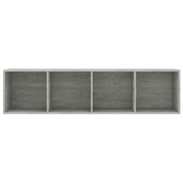 vidaXL Reol/tv-skab 36 x 30 x 143 cm spånplade betongrå