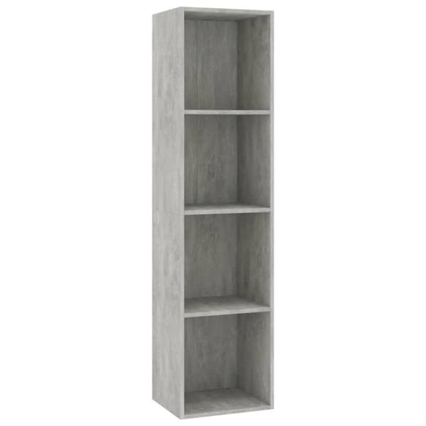 vidaXL Reol/tv-skab 36 x 30 x 143 cm spånplade betongrå