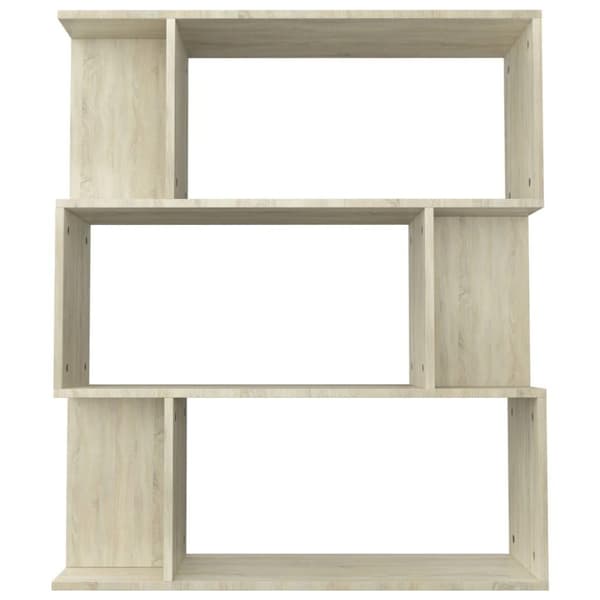 vidaXL Reol/rumdeler 80 x 24 x 96 cm spånplade sonoma-egetræsfarve