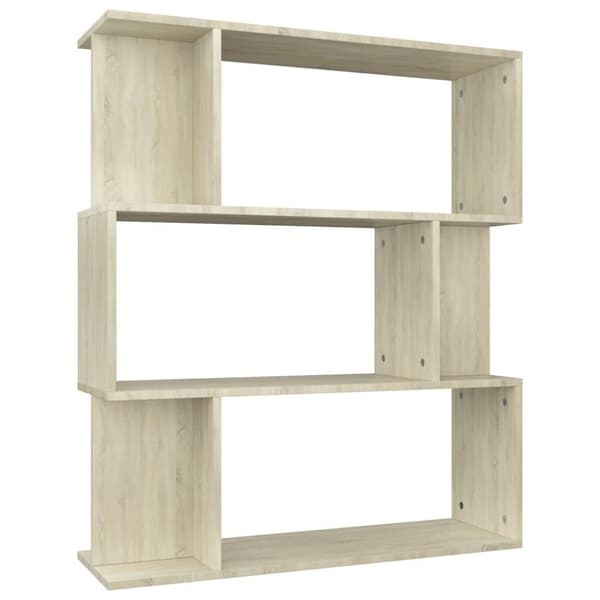 vidaXL Reol/rumdeler 80 x 24 x 96 cm spånplade sonoma-egetræsfarve