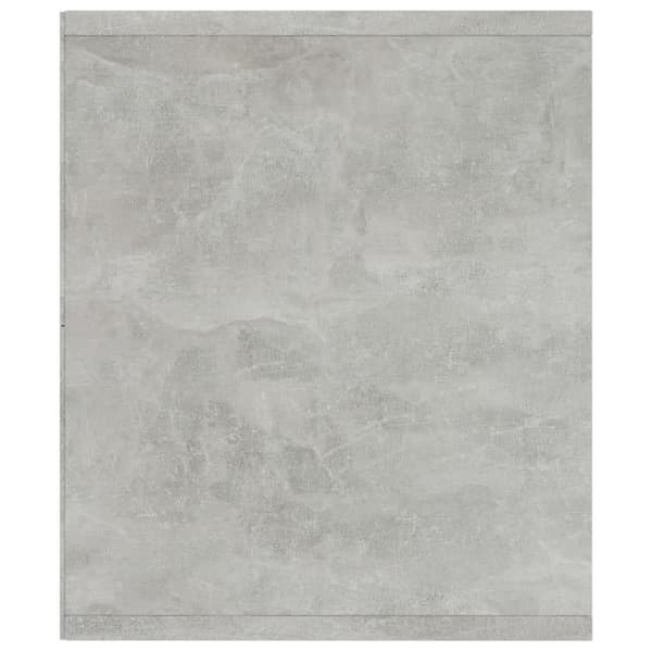 vidaXL Bokhylle/TV-benk betonggrå 36x30x143 cm sponplate