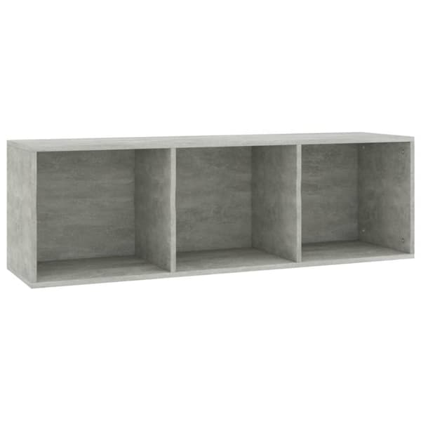 vidaXL Bokhylla/TV-bänk betonggrå 36x30x114 cm spånskiva