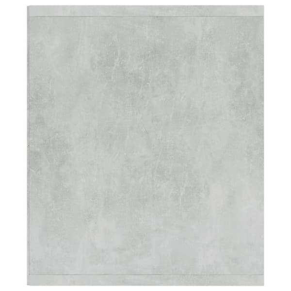 vidaXL Bokhylla/TV-bänk betonggrå 36x30x114 cm spånskiva