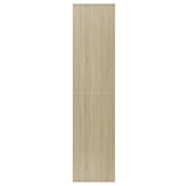 vidaXL Bokhylle/skjenk sonoma eik 66x30x130 cm sponplate