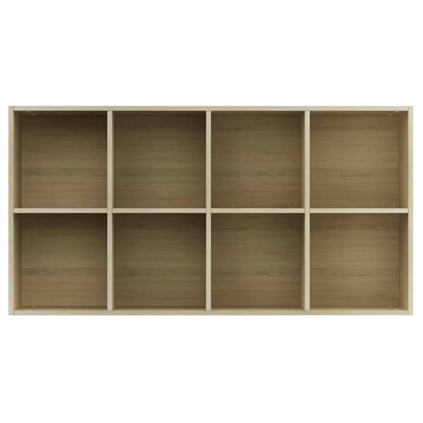 vidaXL Bokhylle/skjenk sonoma eik 66x30x130 cm sponplate