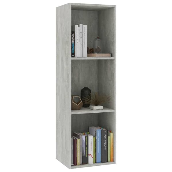 vidaXL Reol/tv-skab 36 x 30 x 114 cm spånplade betongrå