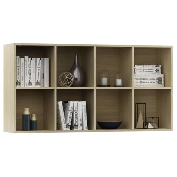 vidaXL Reol/skænk sonoma-eg 66 x 30 x 130 cm spånplade