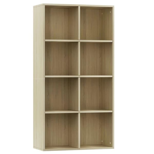 vidaXL Reol/skænk sonoma-eg 66 x 30 x 130 cm spånplade