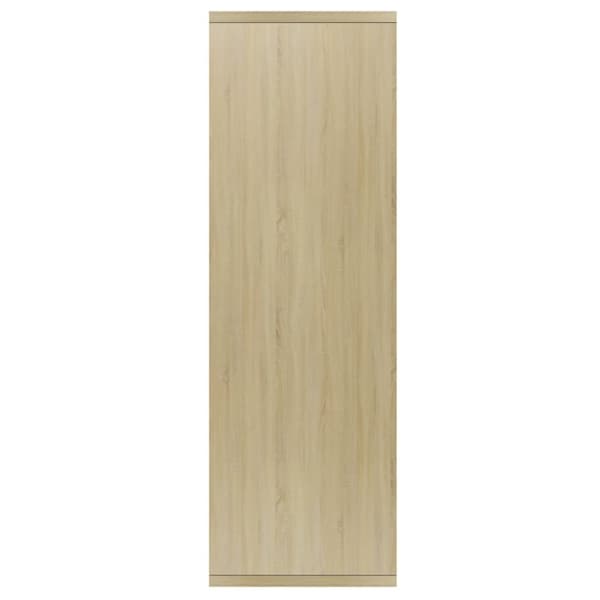 vidaXL Reol/skænk sonoma-eg 50x25x80 cm spånplade