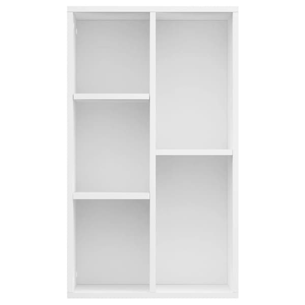 vidaXL Reol/skænk hvid 50x25x80 cm spånplade