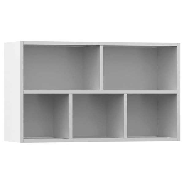 vidaXL Reol/skænk hvid 50x25x80 cm spånplade