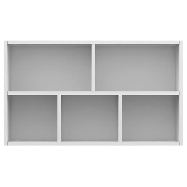 vidaXL Reol/skænk hvid 50x25x80 cm spånplade