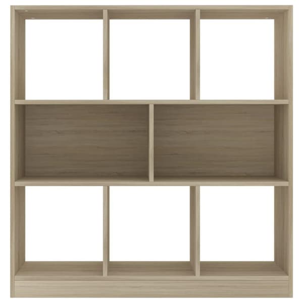 vidaXL Bokhylle sonoma eik 97,5x29,5x100 cm konstruert tre