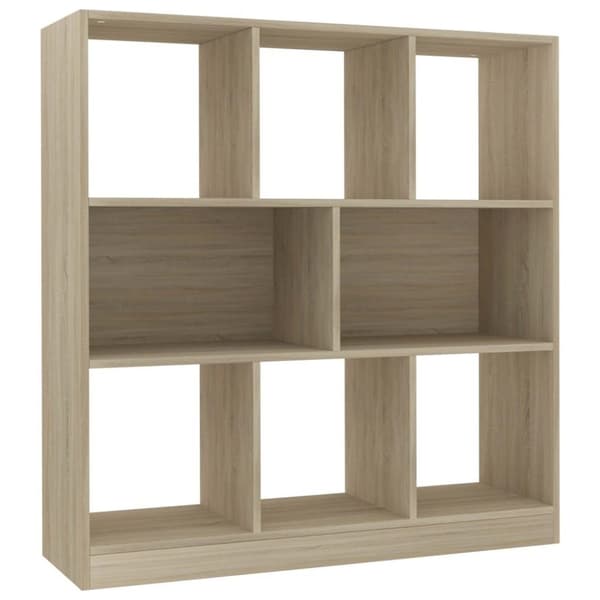 vidaXL Bokhylle sonoma eik 97,5x29,5x100 cm konstruert tre