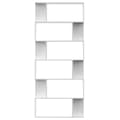 Miniatyrbilde 4 av 8: vidaXL Bokhylle/Romdeler hvit 80x24x192 cm sponplate
