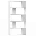Miniatyrbilde 1 av 10: vidaXL Bokhylle/Romdeler hvit 80x24x159 cm sponplate