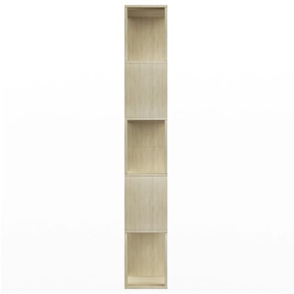 vidaXL Bokhylle/Romdeler sonoma eik 80x24x159 cm sponplate