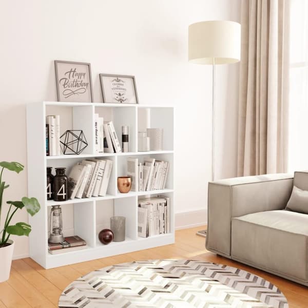 vidaXL Reol 97,5 x 29,5 x 100 cm spånplade hvid
