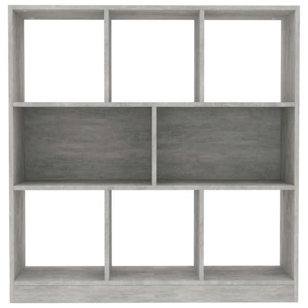 vidaXL bogreol 97,5x29,5x100 cm konstrueret træ betongrå