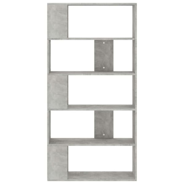 vidaXL Reol/rumdeler 80 x 24 x 159 cm spånplade betongrå