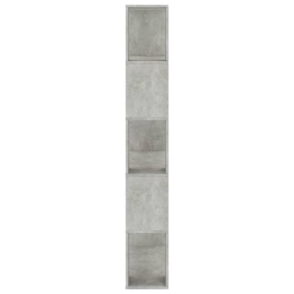 vidaXL Reol/rumdeler 80 x 24 x 159 cm spånplade betongrå