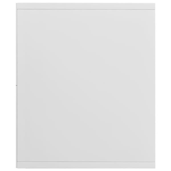 vidaXL Bokhylle/TV-benk høyglans hvit 36x30x143 cm sponplate