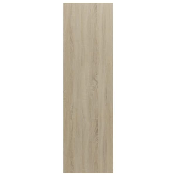 vidaXL Reol 97,5 x 29,5 x 100 cm spånplade hvid sonoma-egetræ