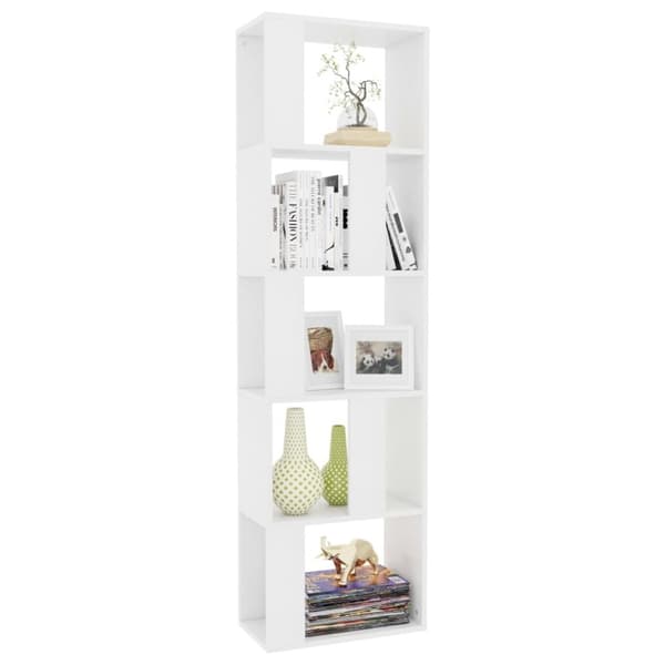vidaXL bogreol/rumdeler 45x24x159 cm konstrueret træ hvid