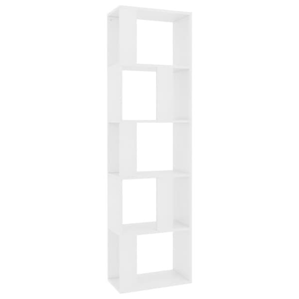 vidaXL bogreol/rumdeler 45x24x159 cm konstrueret træ hvid