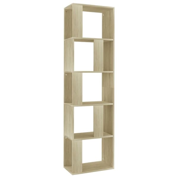 vidaXL Reol/rumdeler 45x24x159 cm spånplade sonoma-egetræsfarvet