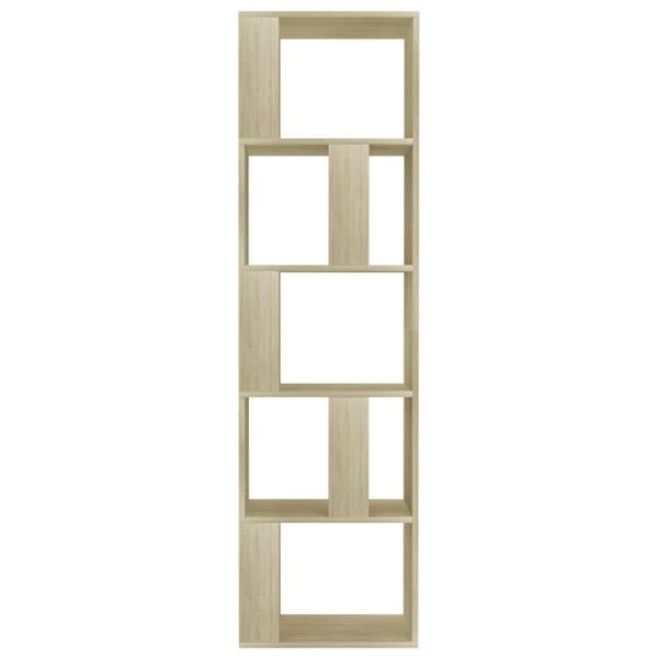 vidaXL Bokhylle/Romdeler sonoma eik 45x24x159 cm sponplate