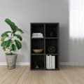 Miniatyrbillede 11 af 11: vidaXL bogreol/skænk 66x30x98 cm konstrueret træ sort