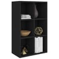 Miniatyrbillede 2 af 11: vidaXL bogreol/skænk 66x30x98 cm konstrueret træ sort