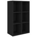 Miniatyrbillede 1 af 11: vidaXL bogreol/skænk 66x30x98 cm konstrueret træ sort