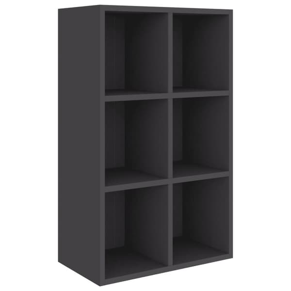 vidaXL Reol/skænk 66x30x97,8 cm spånplade grå