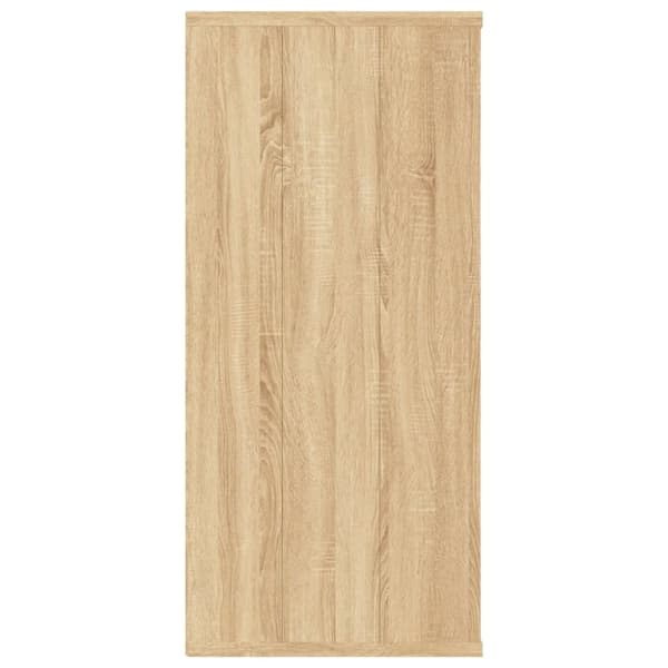 vidaXL bogreol/skænk 66x30x98 cm konstrueret træ sonoma-eg