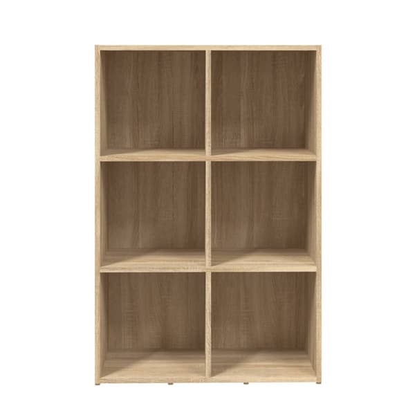 vidaXL bogreol/skænk 66x30x98 cm konstrueret træ sonoma-eg