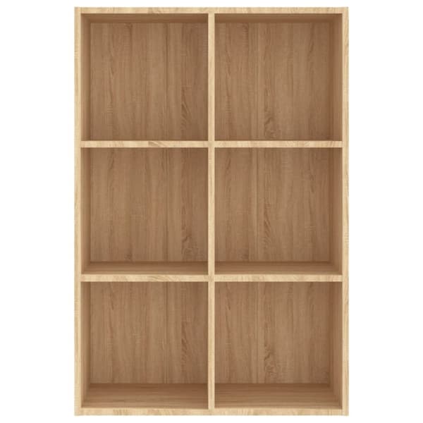 vidaXL Bokhylle/skjenk sonoma eik 66x30x98 cm sponplate