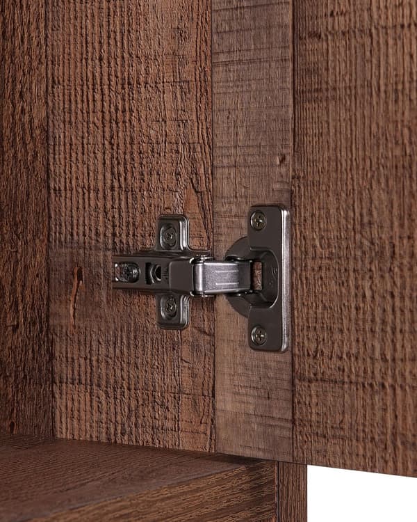 Kirjahylly vaalea puu lastulevy metallijalat 97 x 36 x 131 cm laatikoilla kaapilla neljä hyllyä moderni