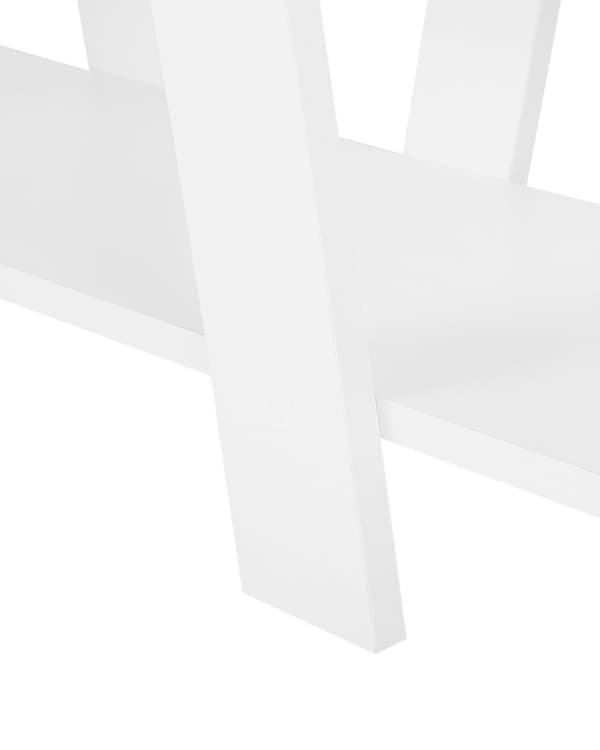 Reol Hvid Træ 100 x 30 x 116 cm Fritstående Bogreol med Hylder Opbevaring til Køkkenet Stuen Skandinavisk Design Køkkenreol Indretning