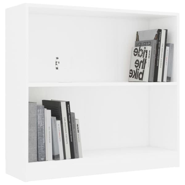 vidaXL Bokhylle hvit 80x24x75 cm sponplate